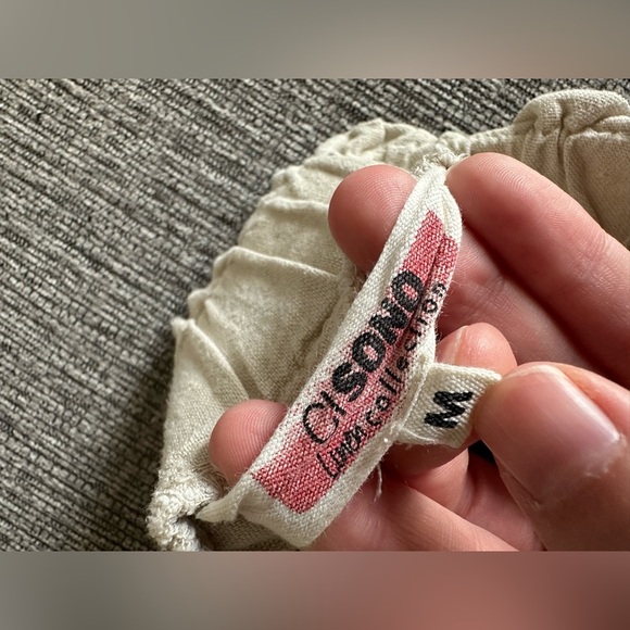 Ci Sono Tan High Waist Shorts with Tie Belt linen - Picture 9 of 10